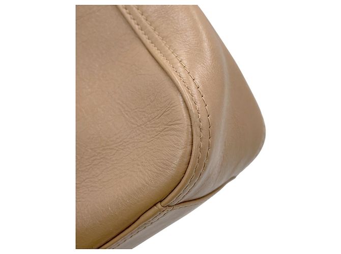 Borsa Balenciaga BB Soft Hobo in pelle beige - vista 7