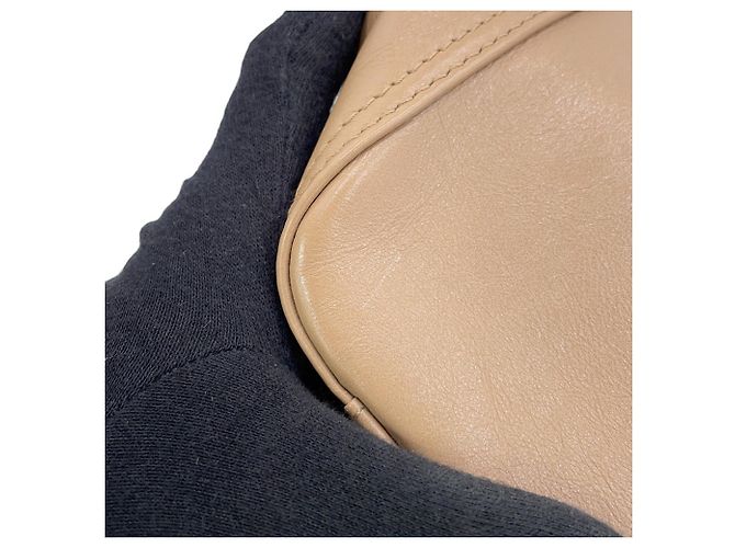 Borsa Balenciaga BB Soft Hobo in pelle beige - vista 9