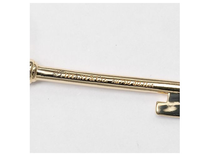 Pendente Crown Key Tiffany & Co. in oro giallo 18K e diamanti D'oro - vista 4