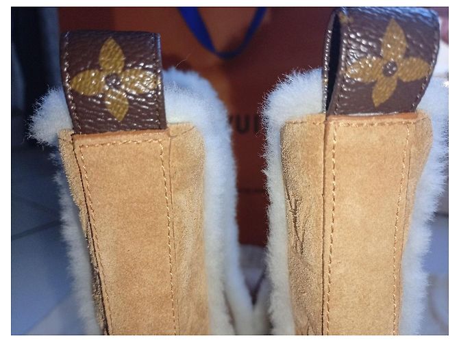 Botines Louis Vuitton Camello - vista 7