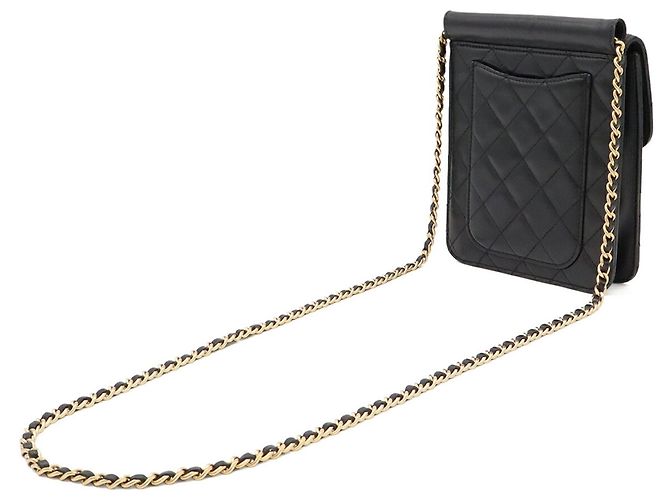 Borsa a tracolla Pochette Chanel Matelassé Coco Mark Chain Nero - vista 3