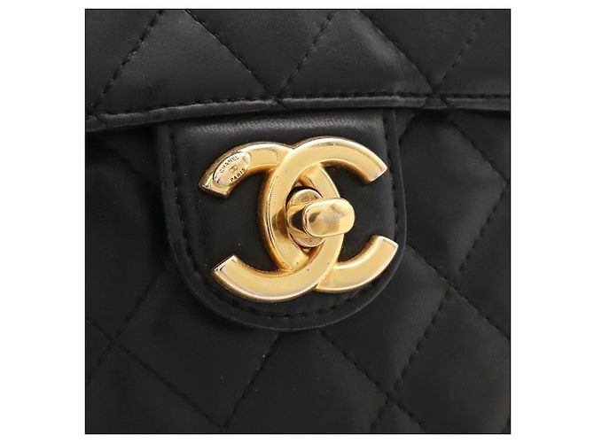 Borsa a tracolla Pochette Chanel Matelassé Coco Mark Chain Nero - vista 6
