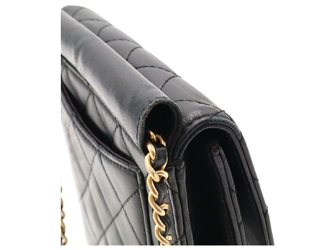Borsa a tracolla Pochette Chanel Matelassé Coco Mark Chain Nero - vista 7