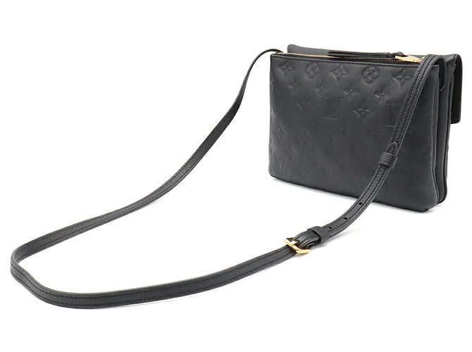 Borsa a tracolla Louis Vuitton Monogram Empreinte Twice Nero - vista 3