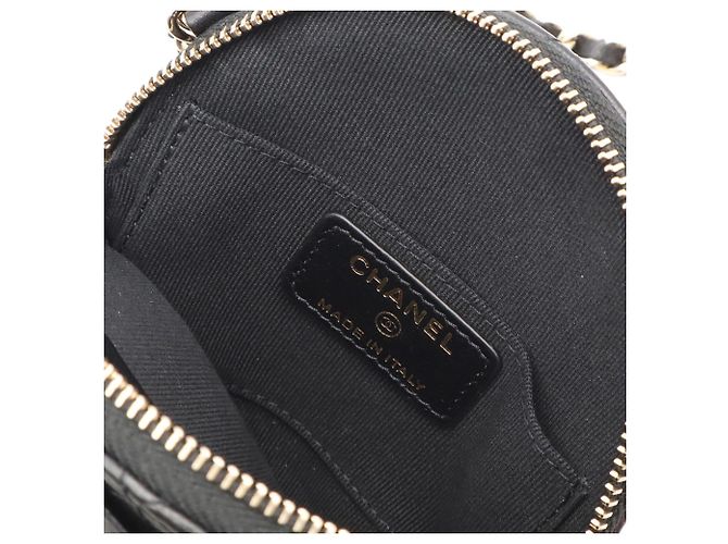 Borsa a spalla Pochette Chanel Camellia Matelassé con catena Nero - vista 8