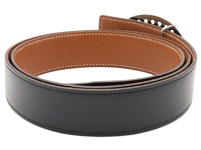 Hermès Hermes Evelyne Wendelgürtel Braun Schwarz - Ansicht 3