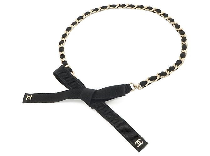 Cinturón de cadena CHANEL Coco Mark Negro - vista 6