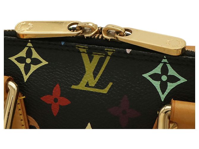 Borsa a mano Louis Vuitton Monogram Multicolor Alma Nero - vista 6