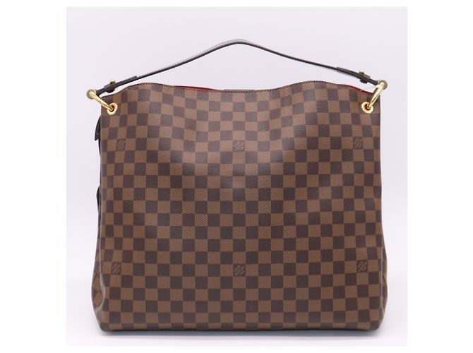 Borsa Louis Vuitton Damier Graceful MM Marrone Beige - vista 2