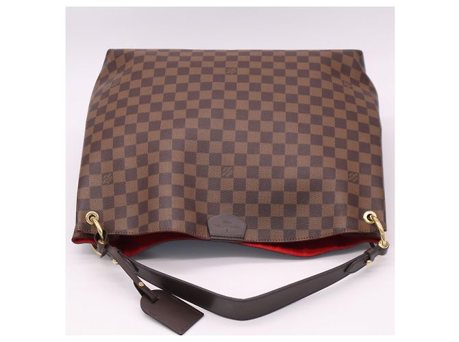 Borsa Louis Vuitton Damier Graceful MM Marrone Beige - vista 7