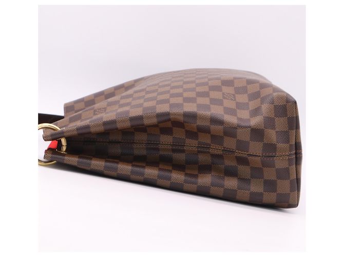 Borsa Louis Vuitton Damier Graceful MM Marrone Beige - vista 9