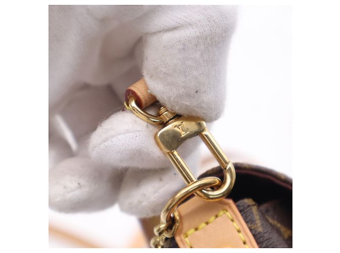 Borsa a tracolla Louis Vuitton Monogram Favorite MM Marrone Beige - vista 11
