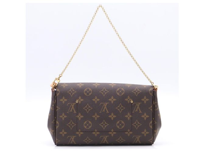 Borsa a tracolla Louis Vuitton Monogram Favorite MM Marrone Beige - vista 2
