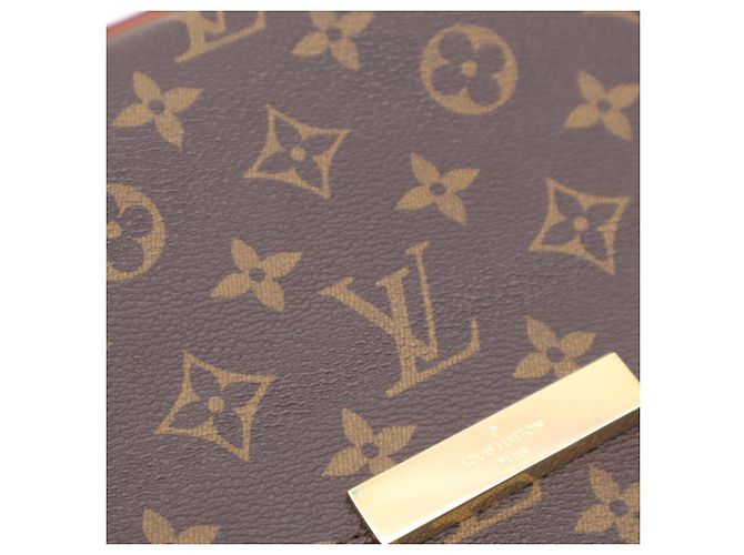 Borsa a tracolla Louis Vuitton Monogram Favorite MM Marrone Beige - vista 4
