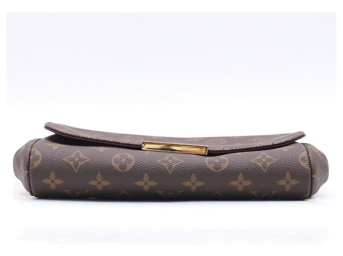 Borsa a tracolla Louis Vuitton Monogram Favorite MM Marrone Beige - vista 7