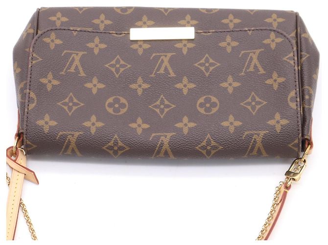 Borsa a tracolla Louis Vuitton Monogram Favorite MM Marrone Beige - vista 8