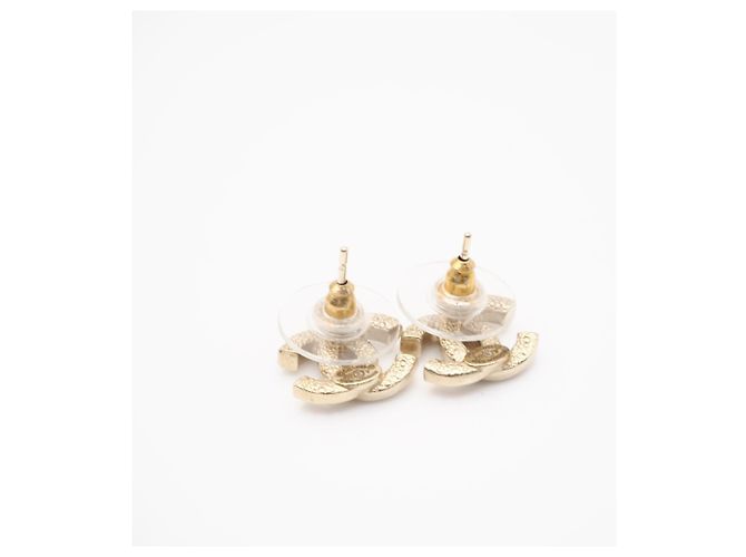 Orecchini a lobo Chanel Coco Mark con strass D'oro - vista 7