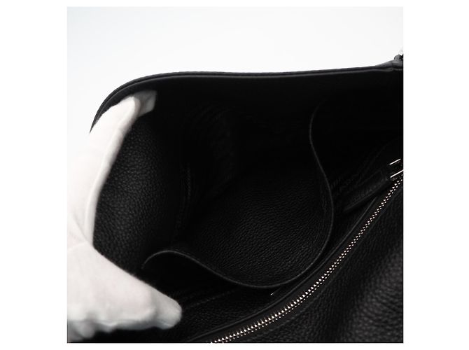 Borsa a tracolla Prada in pelle di vitello nera Nero - vista 12