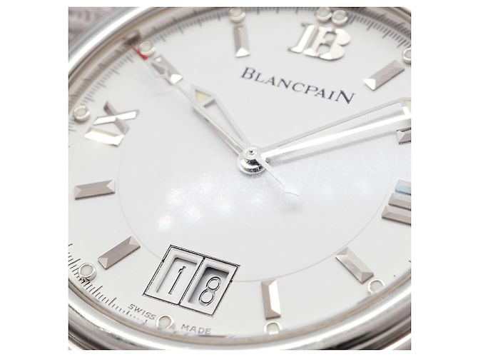 Orologio da uomo Blancpain Leman 2150-1127-71 Quadrante Bianco - vista 7