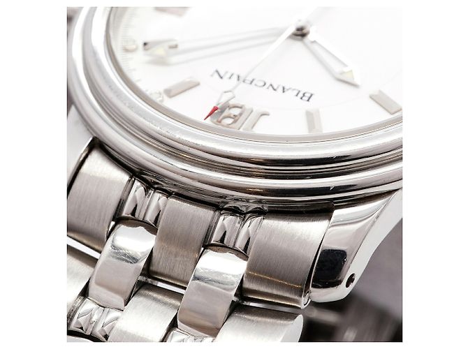 Orologio da uomo Blancpain Leman 2150-1127-71 Quadrante Bianco - vista 8
