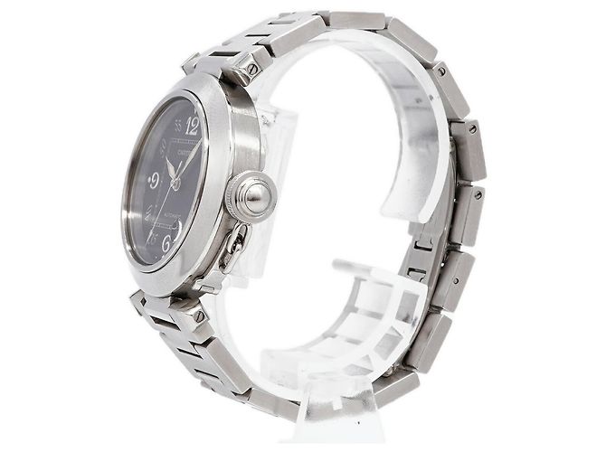 Orologio da uomo Cartier Pasha C W31043M7 Quadrante Nero - vue 2