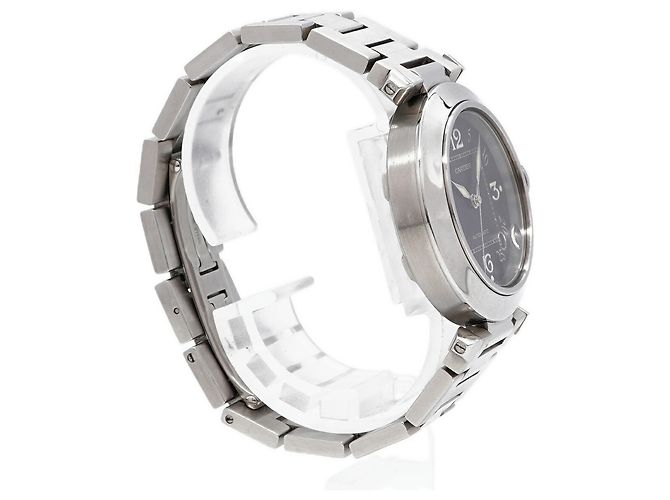 Orologio da uomo Cartier Pasha C W31043M7 Quadrante Nero - vue 3