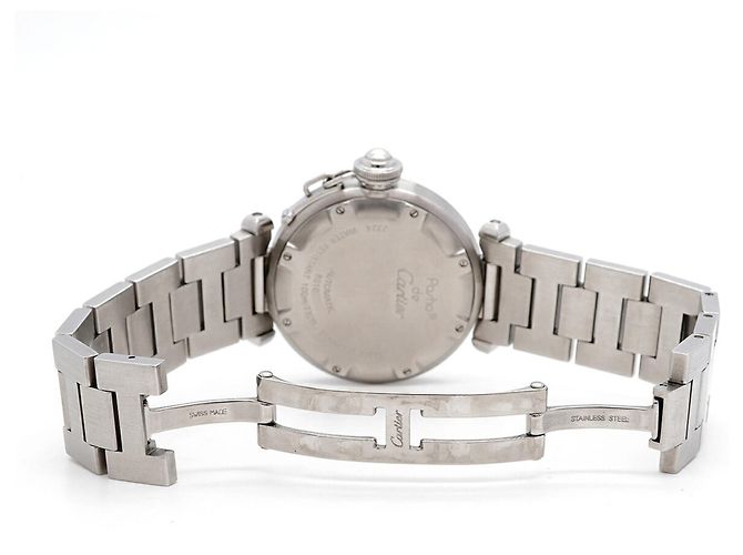 Orologio da uomo Cartier Pasha C W31043M7 Quadrante Nero - vue 4