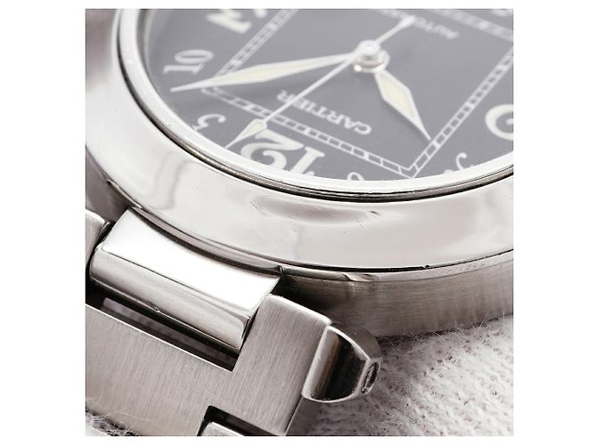 Orologio da uomo Cartier Pasha C W31043M7 Quadrante Nero - vue 8