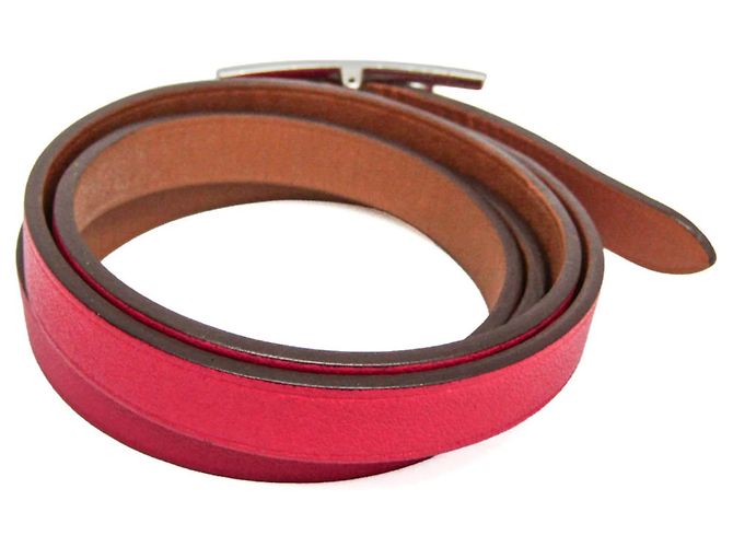 Hermès Hermes Hapi 3 Leather with Metal Rosa - vista 2