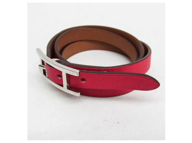 Hermès Hermes Hapi 3 Leather with Metal Rosa - vista 3