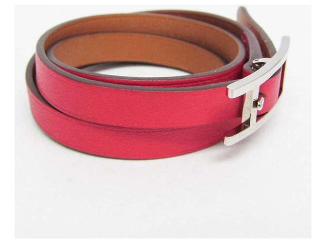 Hermès Hermes Hapi 3 Leather with Metal Rosa - vista 4