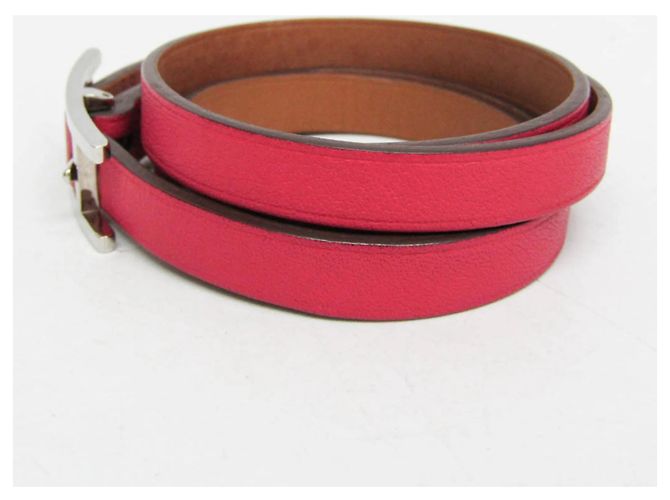 Hermès Hermes Hapi 3 Leather with Metal Rosa - vista 7