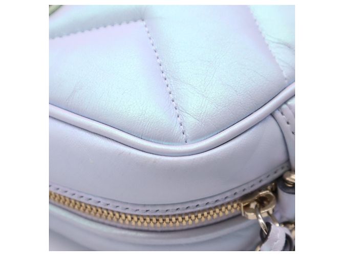 Borsa a spalla Small matelassé Gucci GG Marmont Blu - vista 12