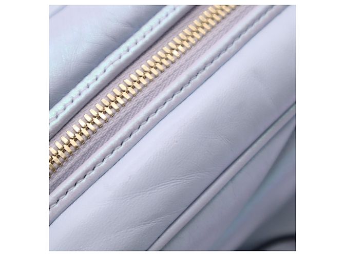 Borsa a spalla Small matelassé Gucci GG Marmont Blu - vista 13
