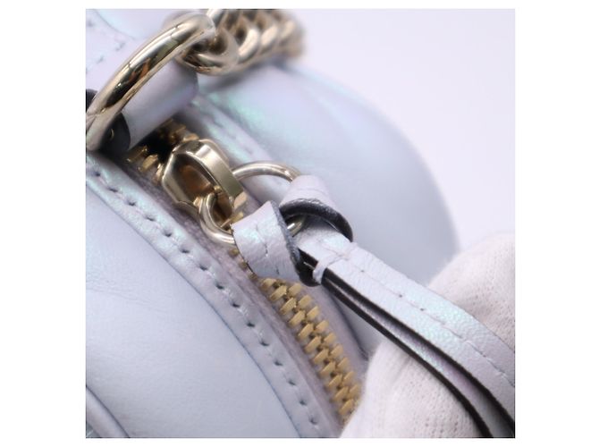 Borsa a spalla Small matelassé Gucci GG Marmont Blu - vista 15