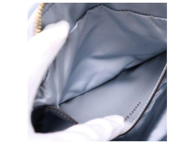 Borsa a spalla Small matelassé Gucci GG Marmont Blu - vista 17