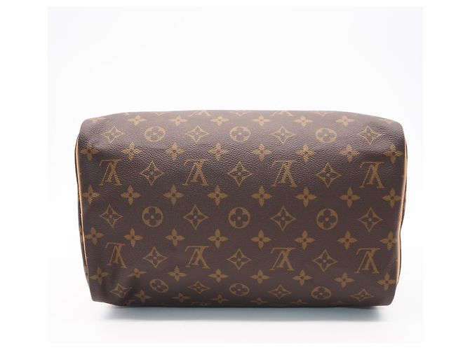 Borsa Louis Vuitton Monogram Speedy 30 Marrone Beige - vista 8