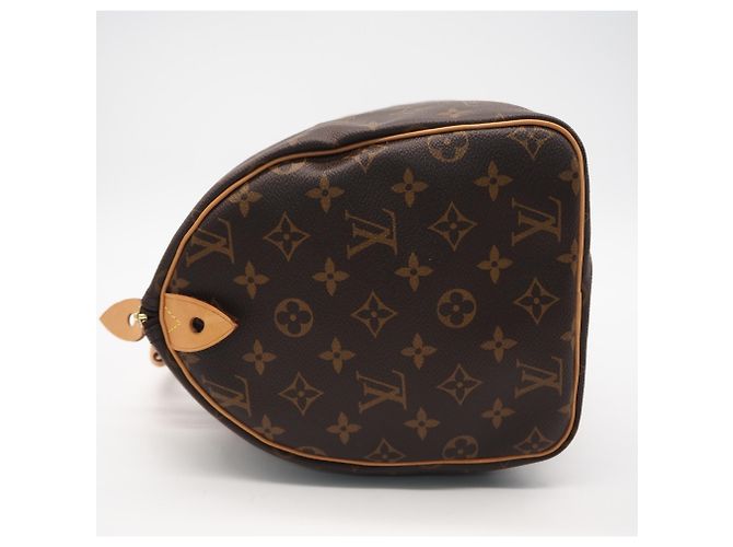Borsa Louis Vuitton Monogram Speedy 30 Marrone Beige - vista 9