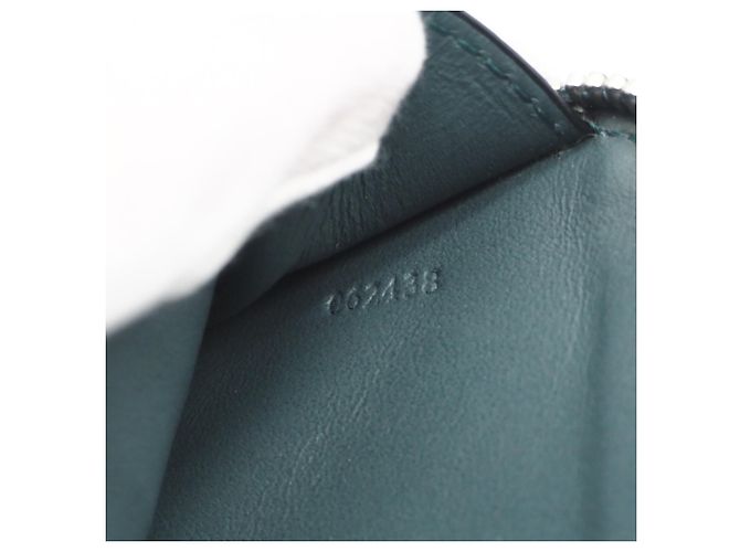 Tarjetero con monedero Loewe de piel de ternera granulada suave Castaño Azul - vista 14