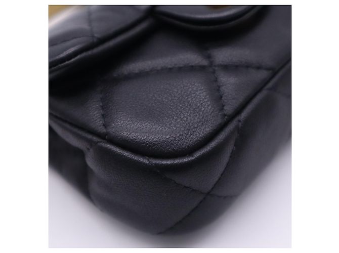 Timeless Chanel Matelassé Mini Chain Wallet Schwarz - Ansicht 10