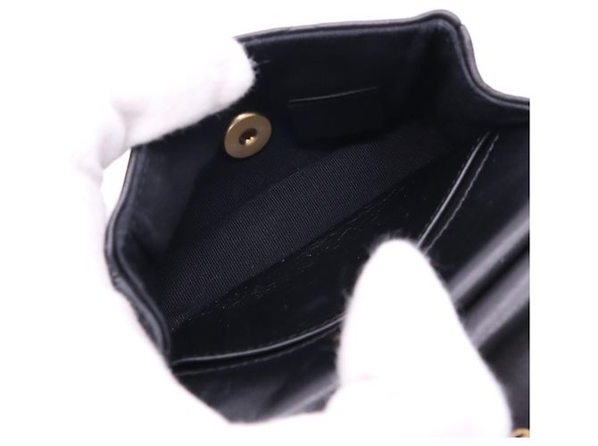 Timeless Chanel Matelassé Mini Chain Wallet Schwarz - Ansicht 13