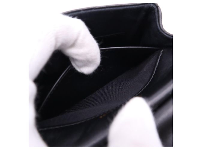 Timeless Chanel Matelassé Mini Chain Wallet Schwarz - Ansicht 14