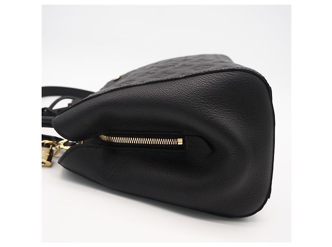 Borsa Louis Vuitton Monogram Empreinte Montaigne MM Noir Nero - vista 8