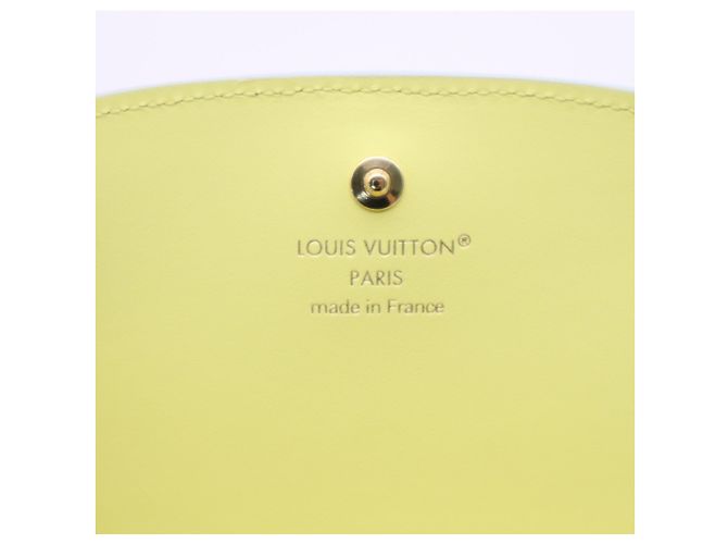 Louis Vuitton Mahina Portefeuille Iris Compact Wallet Blu Giallo - vista 15