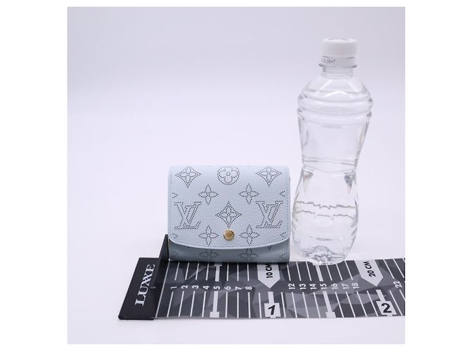 Louis Vuitton Mahina Portefeuille Iris Compact Wallet Blu Giallo - vista 3