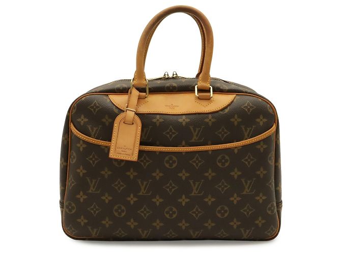 Borsa Louis Vuitton Monogram Bowling Vanity Deauville Marrone - vista 2