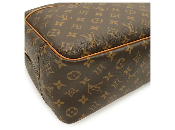 Borsa Louis Vuitton Monogram Bowling Vanity Deauville Marrone - vista 4