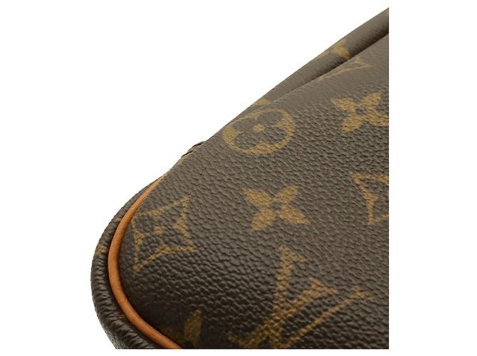 Borsa Louis Vuitton Monogram Bowling Vanity Deauville Marrone - vista 5