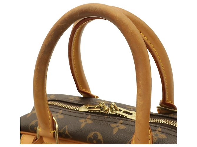 Borsa Louis Vuitton Monogram Bowling Vanity Deauville Marrone - vista 6