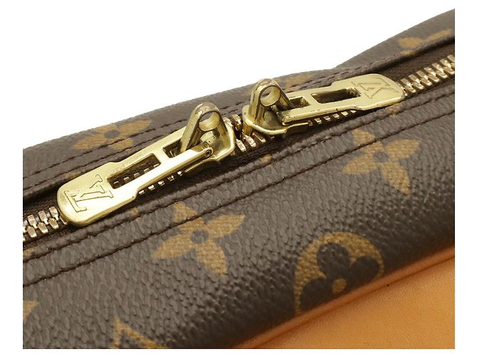 Borsa Louis Vuitton Monogram Bowling Vanity Deauville Marrone - vista 7